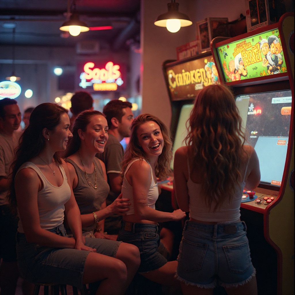 Gruppo di amici che festeggia un record