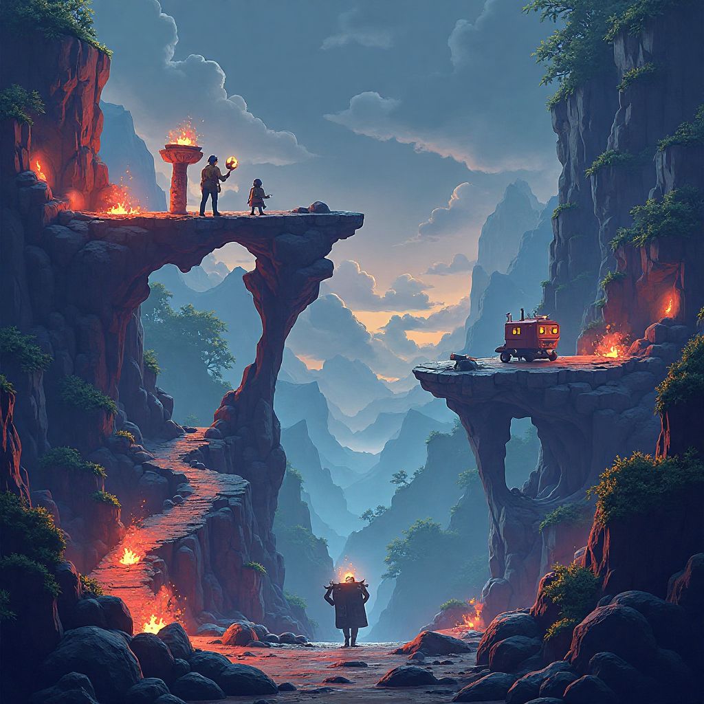 Livello avanzato con ostacoli complessi